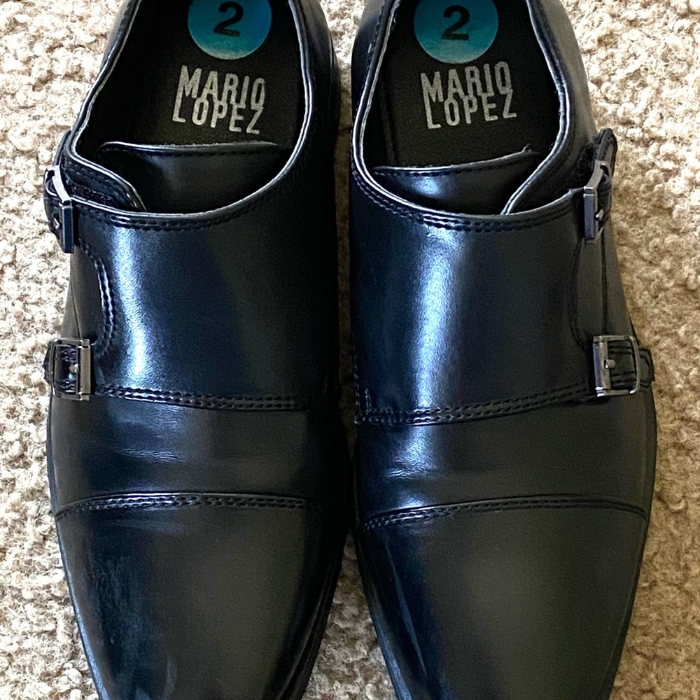 Mario Lopez kids dress shoes (BLACK)